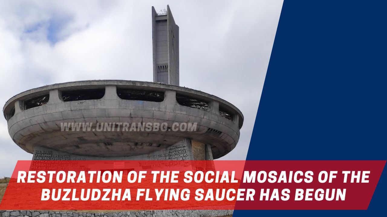 Restoration of the social mosaics of the Buzludzha flying saucer has begun