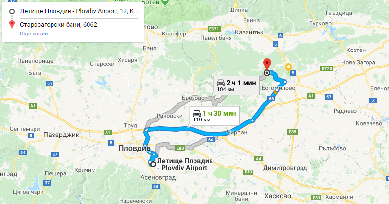 Plovdiv to Starozagorski mineralni bani Private Transfer Taxi transportation. Best Price for Car with driver from Plovdiv airport or city center to Starozagorski mineralni bani or from Starozagorski mineralni bani to Plovdiv