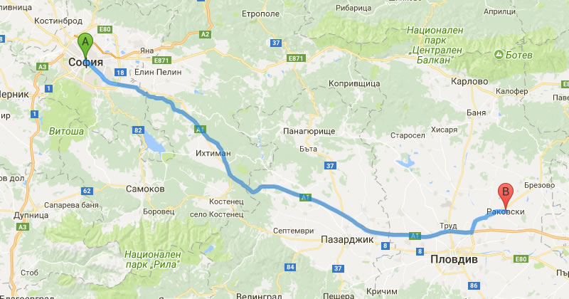 Sofia to Rakovski Private Transfer Taxi transport Best Price